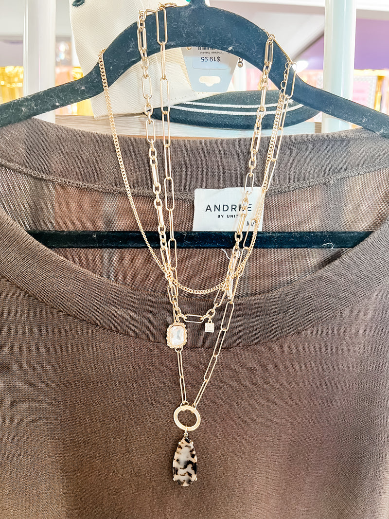 Timeless Treasure Layered Pendant Necklace