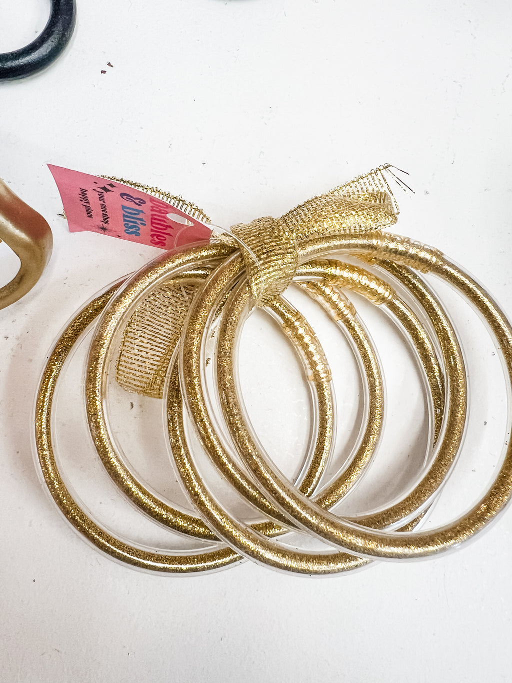 Made You Look Glitter Bangle Bracelet Set
