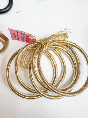 Made You Look Glitter Bangle Bracelet Set