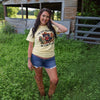 FestiviTees Women - Apparel - Shirts - T-Shirts Friends in Low Places Cowboy Dog Soft Graphic Tee