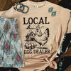 FestiviTees Women - Apparel - Shirts - T-Shirts Local Egg Dealer Farm Soft Graphic Tee
