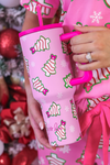 Jess Lea - Pink Bow Christmas Treats Tumbler