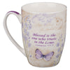 Mug Purple Butterfly Blessed Jer. 17:7