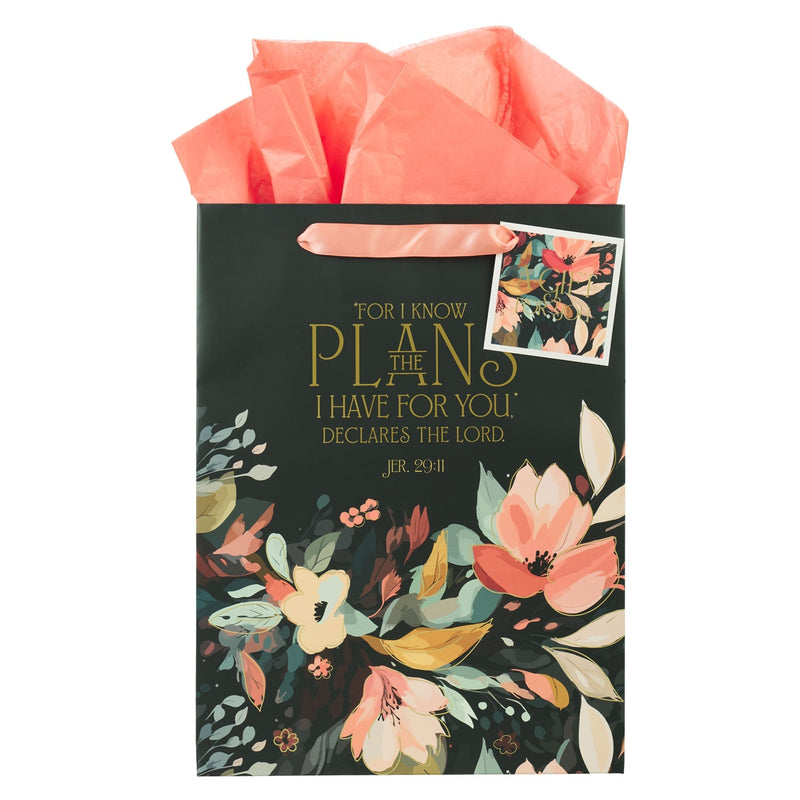 Gift Bag Lg Portrait Hope & A Future Jer. 29:11