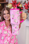 Jess Lea - Pink Bow Christmas Treats Tumbler