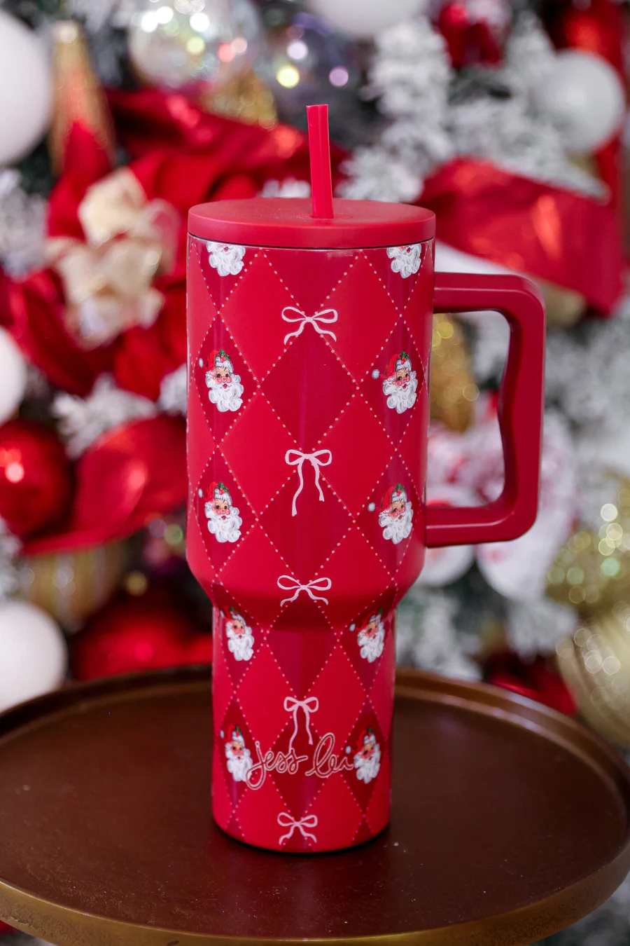 Jess Lea - Santa's Signature Bow Tumbler