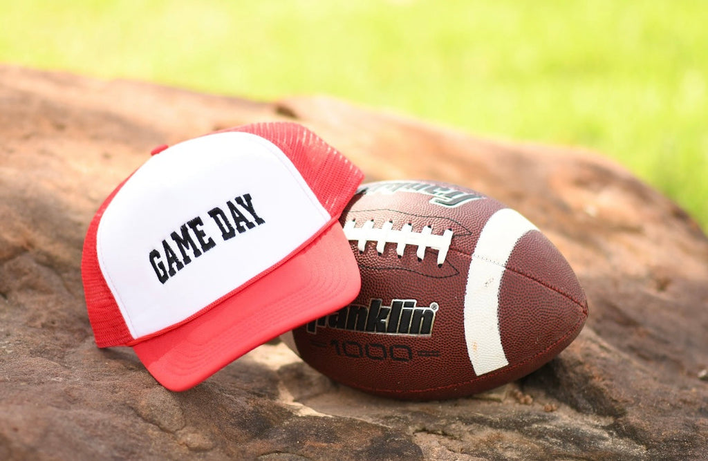 **SALE** Red/White Game Day Foam Trucker Hat