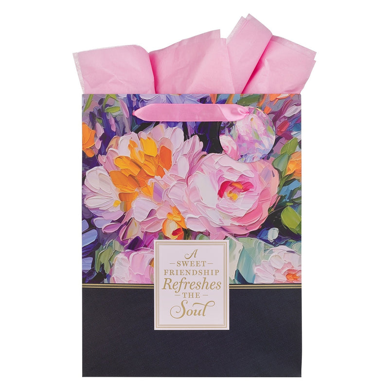 Gift Bag Lg Portrait Sweet Friendship