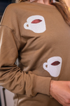 Stars Hollow Sequin Coffee Sweatshirt - Jess Lea