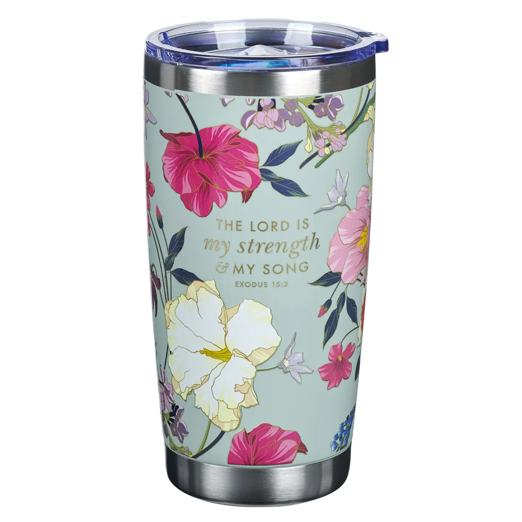 Tumbler Ss Teal Strength Exodus 15:2