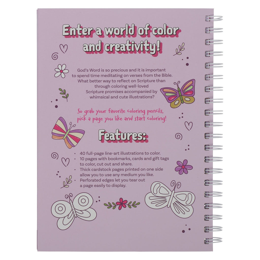 Coloring Book Favorite Bible Verses For Girls Wirebound