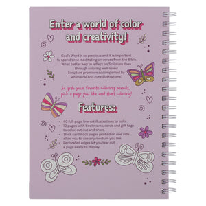 Coloring Book Favorite Bible Verses For Girls Wirebound
