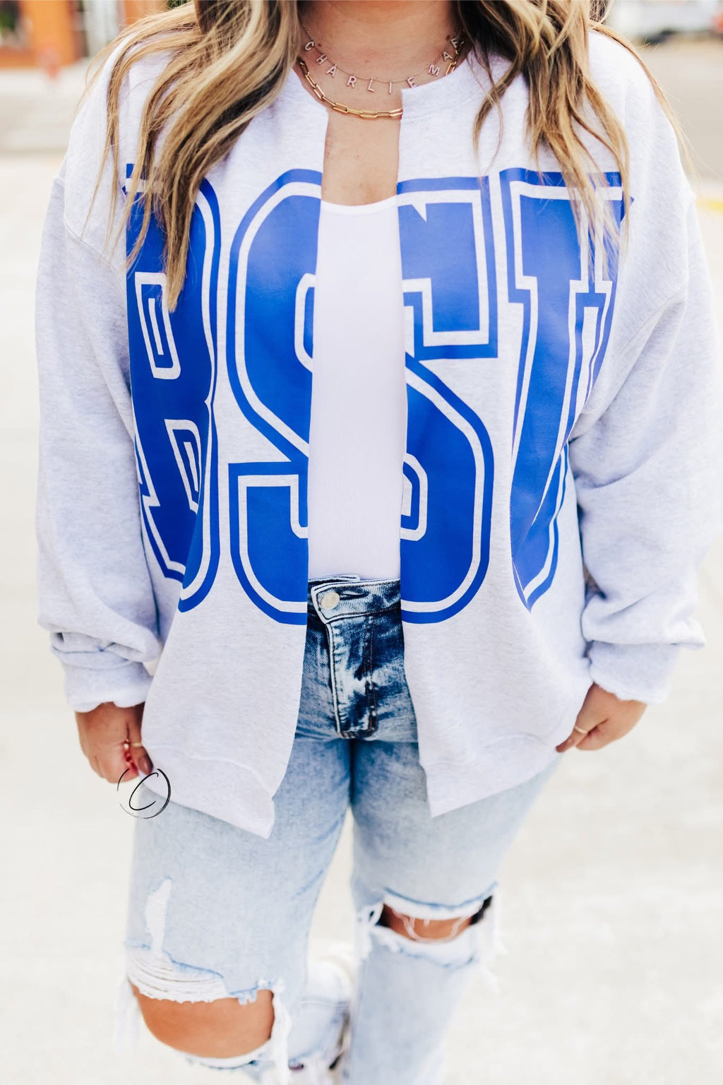 PREORDER Custom Cut Cardi Sweatshirt