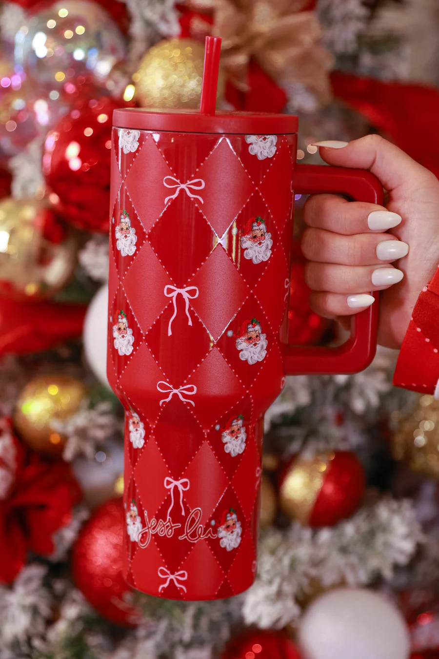 Jess Lea - Santa's Signature Bow Tumbler