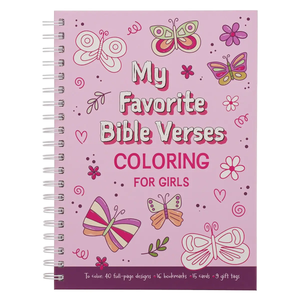 Coloring Book Favorite Bible Verses For Girls Wirebound