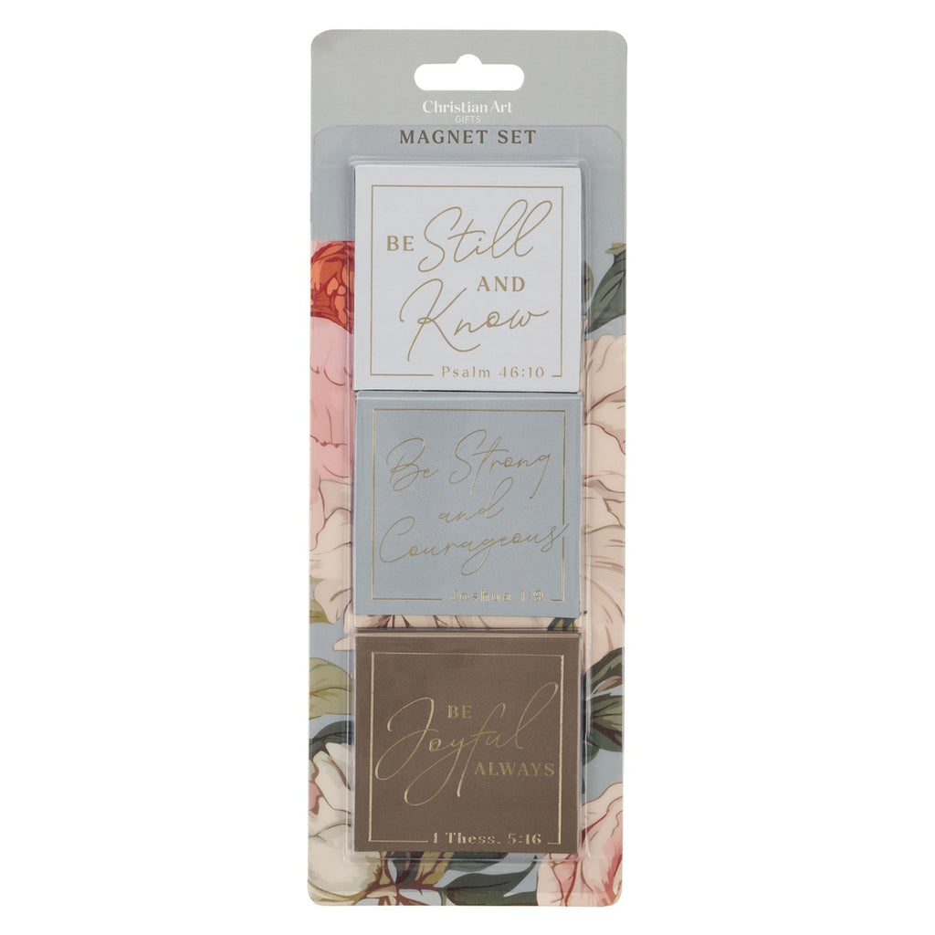 Magnet Set Strong & Courageous Josh. 1:9