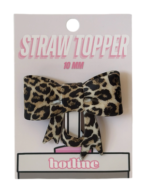 Big Bow Straw Topper