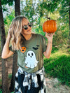 Ghost Balloon Olive Green Tee