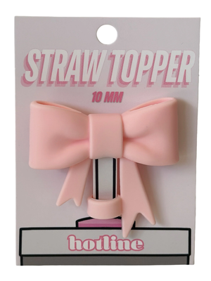 Big Bow Straw Topper