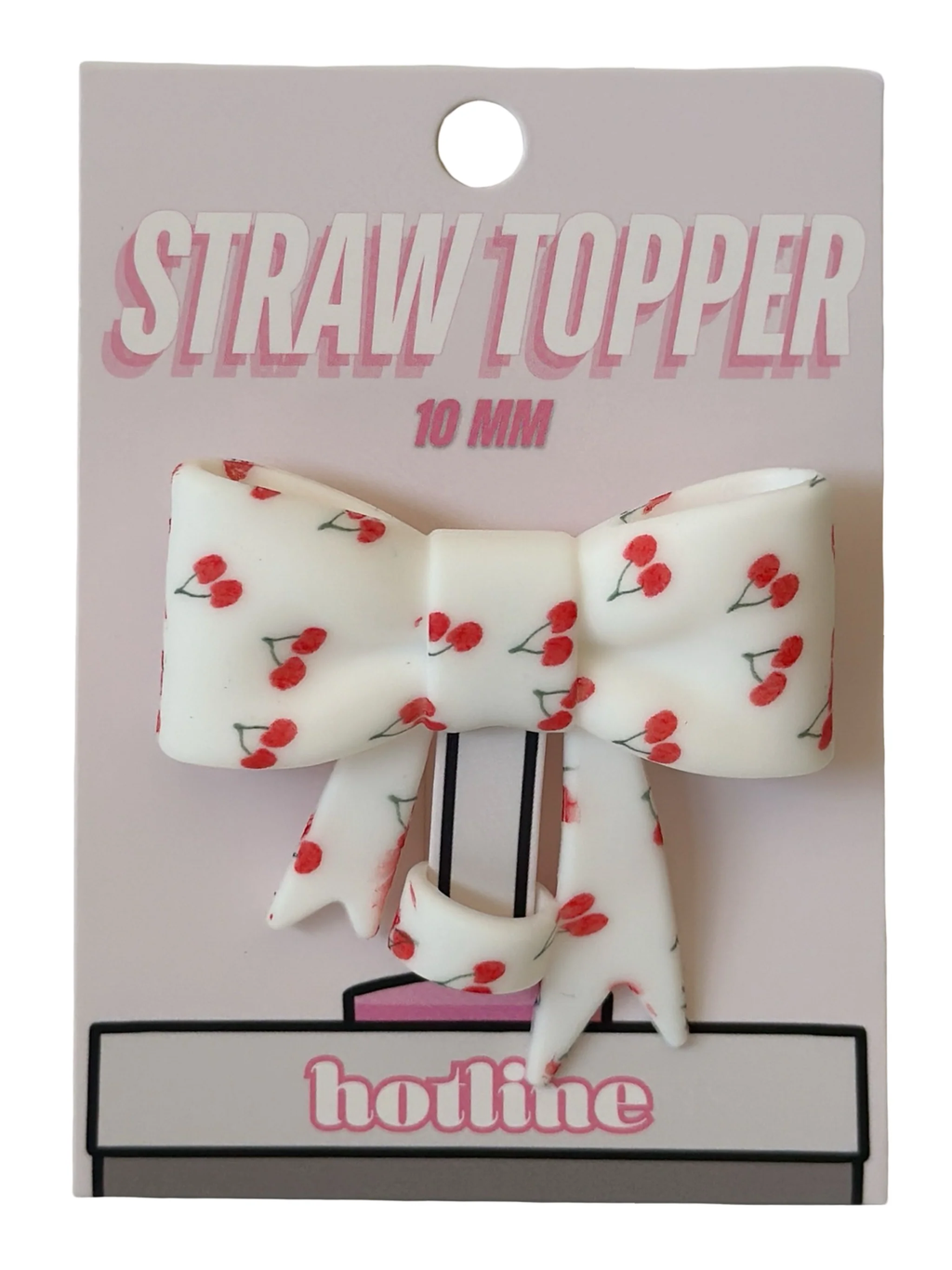 Big Bow Straw Topper