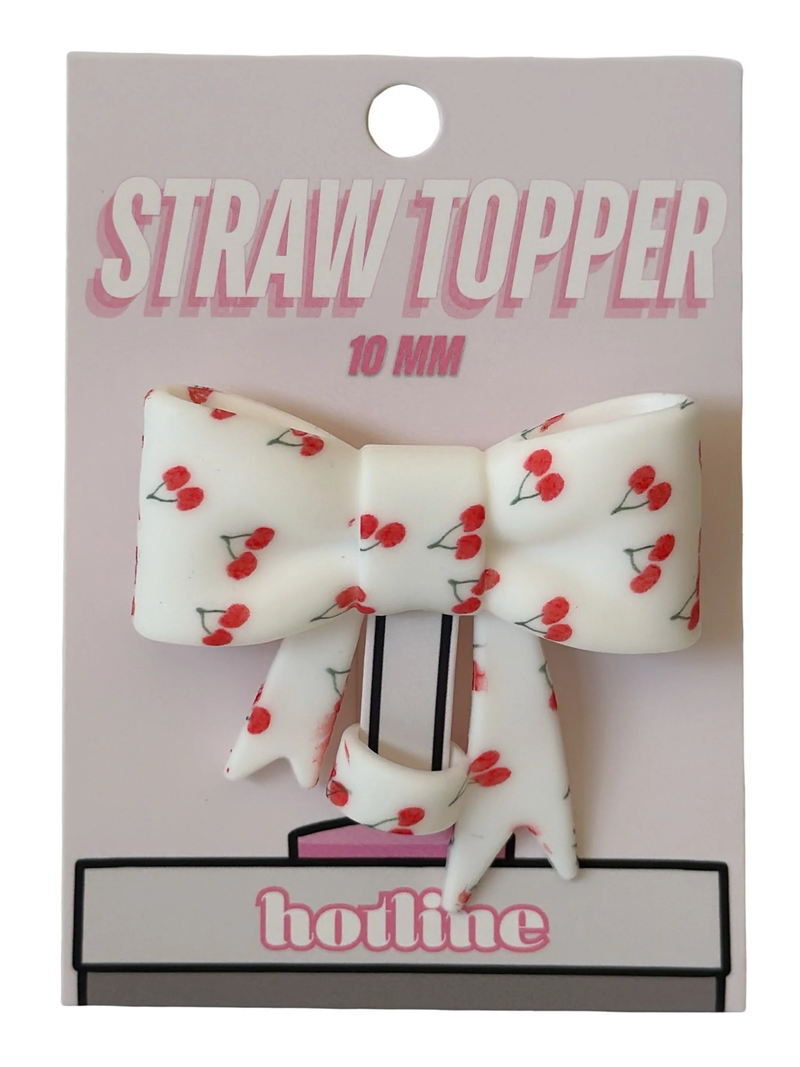 Big Bow Straw Topper