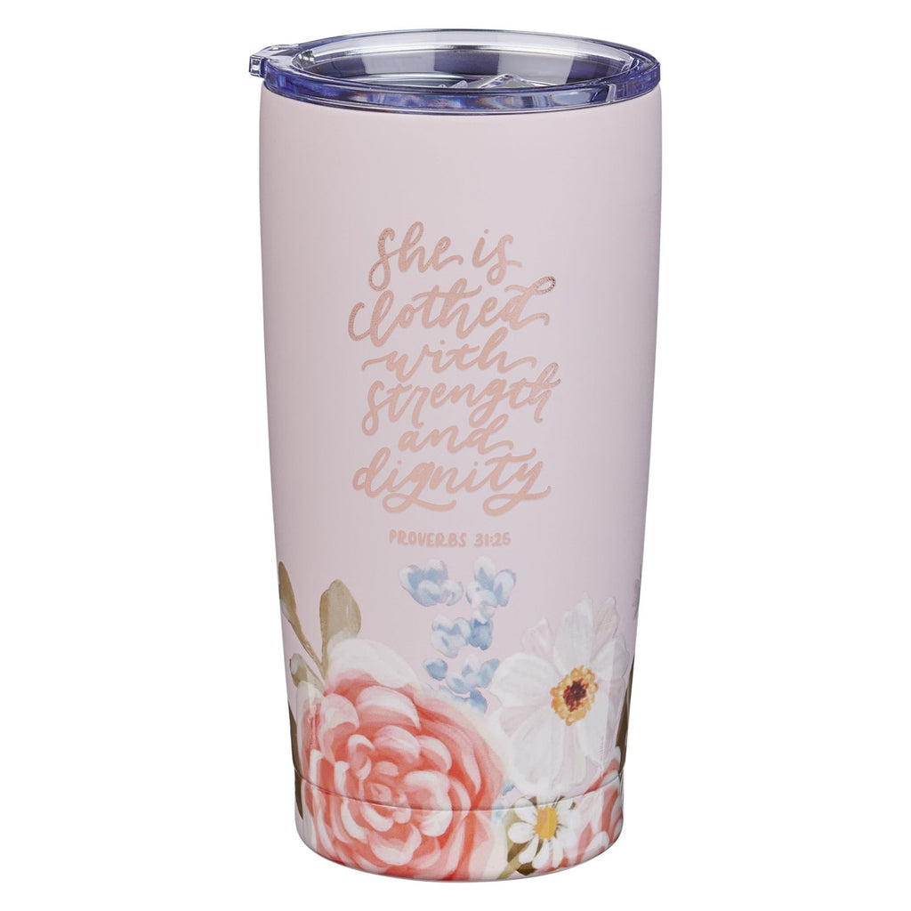 Tumbler Ss Pink Strength & Dignity Prov. 31:25