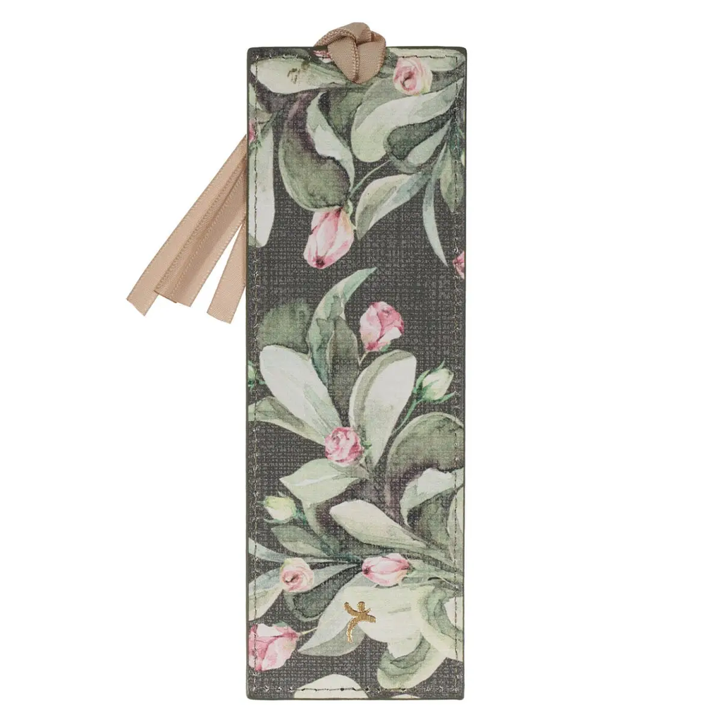 Everything Beautiful Green Faux Leather Bookmark