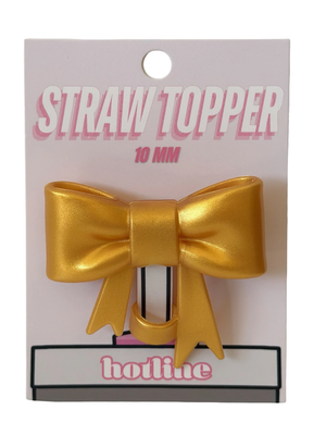 Big Bow Straw Topper